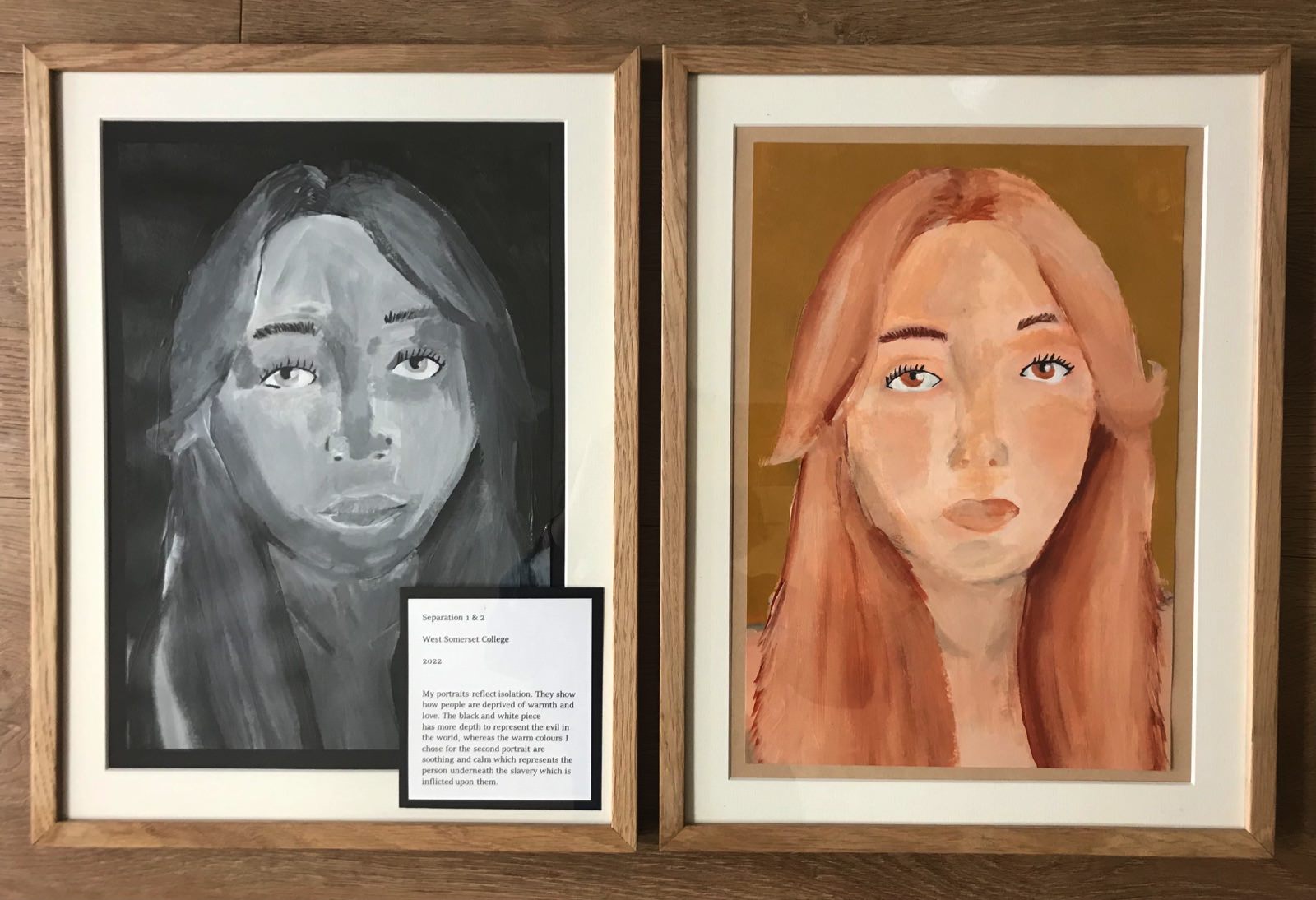 Separation 1 & 2 - by a West Somerset College Art Student